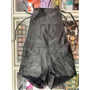 One Teaspoon Leather Overalls